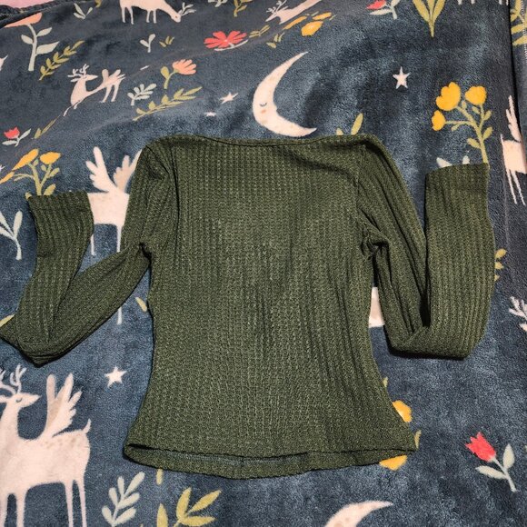 Forest Green Bella Swan Top - Picture 2 of 2